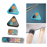 Maxbell Durable Billiard Pool Cue Tips Snooker Cue Tip Billiard Cue Tip 0.55in 3PCS Blue