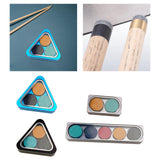 Maxbell Durable Billiard Pool Cue Tips Snooker Cue Tip Billiard Cue Tip 0.55in 3PCS Blue
