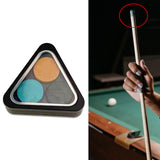 Maxbell Durable Billiard Pool Cue Tips Snooker Cue Tip Billiard Cue Tip 0.55in 3PCS Black