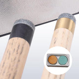 Maxbell Durable Billiard Pool Cue Tips Snooker Cue Tip Billiard Cue Tip 0.55in 2PCS Gray