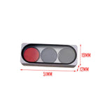 Maxbell Durable Billiard Pool Cue Tips Snooker Cue Tip Billiard Cue Tip 0.55in 3PCS Gray