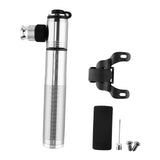 Maxbell Portable bike pumps Hand Held Accessories Air Pump for Mountain Bike Football Silver