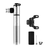 Maxbell Portable bike pumps Hand Held Accessories Air Pump for Mountain Bike Football Silver