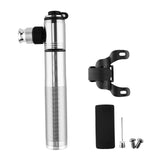 Maxbell Portable bike pumps Hand Held Accessories Air Pump for Mountain Bike Football Silver