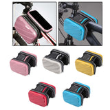 Maxbell Hard Shell Bike Frame Front Bag Large Capacity for Keys Small Tools Storage Pink