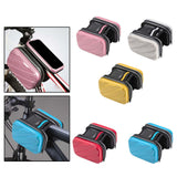 Maxbell Hard Shell Bike Frame Front Bag Large Capacity for Keys Small Tools Storage Pink