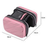 Maxbell Hard Shell Bike Frame Front Bag Large Capacity for Keys Small Tools Storage Pink