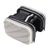 Maxbell Hard Shell Bike Frame Front Bag Large Capacity for Keys Small Tools Storage White
