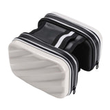 Maxbell Hard Shell Bike Frame Front Bag Large Capacity for Keys Small Tools Storage White