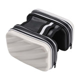 Maxbell Hard Shell Bike Frame Front Bag Large Capacity for Keys Small Tools Storage White