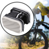 Maxbell Hard Shell Bike Frame Front Bag Large Capacity for Keys Small Tools Storage White