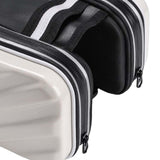 Maxbell Hard Shell Bike Frame Front Bag Large Capacity for Keys Small Tools Storage White