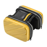 Maxbell Hard Shell Bike Frame Front Bag Large Capacity for Keys Small Tools Storage Yellow
