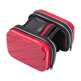 Maxbell Hard Shell Bike Frame Front Bag Large Capacity for Keys Small Tools Storage Red