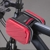Maxbell Hard Shell Bike Frame Front Bag Large Capacity for Keys Small Tools Storage Red