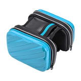 Maxbell Hard Shell Bike Frame Front Bag Large Capacity for Keys Small Tools Storage Blue