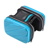 Maxbell Hard Shell Bike Frame Front Bag Large Capacity for Keys Small Tools Storage Blue