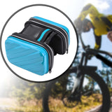 Maxbell Hard Shell Bike Frame Front Bag Large Capacity for Keys Small Tools Storage Blue