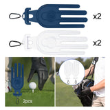 Maxbell Outside Golf Glove Holder Shaper Tool Golf Mittens Mitts for Golfer Fitness Blue