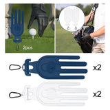 Maxbell Outside Golf Glove Holder Shaper Tool Golf Mittens Mitts for Golfer Fitness Blue