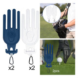 Maxbell Outside Golf Glove Holder Shaper Tool Golf Mittens Mitts for Golfer Fitness Blue