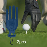 Maxbell Outside Golf Glove Holder Shaper Tool Golf Mittens Mitts for Golfer Fitness Blue