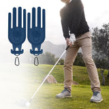 Maxbell Outside Golf Glove Holder Shaper Tool Golf Mittens Mitts for Golfer Fitness Blue