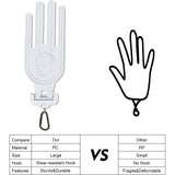 Maxbell Outside Golf Glove Holder Shaper Tool Golf Mittens Mitts for Golfer Fitness White