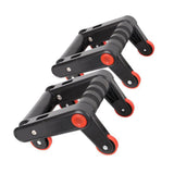 Maxbell 4 Wheels Ab Roller Muscle Trainer Fitness Equipment with Mat Abdominal Wheel