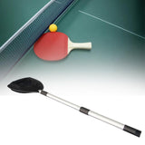 Maxbell Table Tennis Ball Picker Pingpong Ball Retriever Adjustable Gym Black