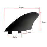 Maxbell 2x Durable Surfboard Fin Durable for Longboard Stand up Paddleboard Dinghy 218mmx118mm