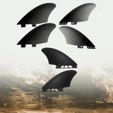 Maxbell 2x Durable Surfboard Fin Durable for Longboard Stand up Paddleboard Dinghy 218mmx118mm