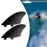 Maxbell 2x Durable Surfboard Fin Durable for Longboard Stand up Paddleboard Dinghy 218mmx118mm