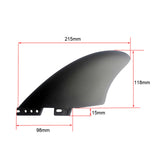 Maxbell 2x Durable Surfboard Fin Durable for Longboard Stand up Paddleboard Dinghy 215mmx118mm