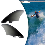 Maxbell 2x Durable Surfboard Fin Durable for Longboard Stand up Paddleboard Dinghy 215mmx118mm