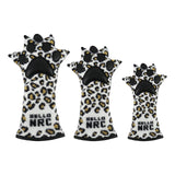 Maxbell Golf Club Head Cover Fleece Lining Club Head Protector Leopard Claw Plush for Driver