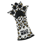 Maxbell Golf Club Head Cover Fleece Lining Club Head Protector Leopard Claw Plush for Driver