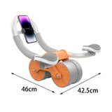 Maxbell Roller Wheel for Abdominal Core Muscle Trainer Women Men Strength Training With Phone Holder