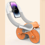 Maxbell Roller Wheel for Abdominal Core Muscle Trainer Women Men Strength Training With Phone Holder