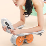 Maxbell Roller Wheel for Abdominal Core Muscle Trainer Women Men Strength Training With Phone Holder