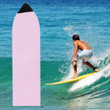 Maxbell Surfboard Sock Cover Elastic Organizer Protection Pouch Soft for Snowboard 180cmx50cm Pink