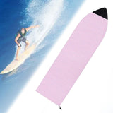 Maxbell Surfboard Sock Cover Elastic Organizer Protection Pouch Soft for Snowboard 230cmx50cm Pink
