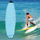 Maxbell Surfboard Sock Cover Elastic Organizer Protection Pouch Soft for Snowboard 200cmx50cm Blue