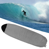 Maxbell Surfboard Sock Cover Elastic Organizer Protection Pouch Soft for Snowboard 200cmx50cm Black