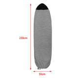 Maxbell Surfboard Sock Cover Elastic Organizer Protection Pouch Soft for Snowboard 230cmx50cm Black