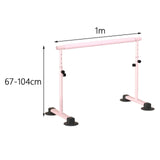 Maxbell Dance Bar Gymnastics Non Slip Bottom Household Movable Ballet Bar for Studio 100cm
