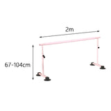 Maxbell Dance Bar Gymnastics Non Slip Bottom Household Movable Ballet Bar for Studio 200cm
