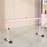 Maxbell Dance Bar Gymnastics Non Slip Bottom Household Movable Ballet Bar for Studio 200cm