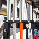 Maxbell Barbell Hanger Gym Bar Hooks Metal Stand Barbell Holder Style F