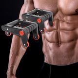 Maxbell 2Pcs Ab Roller Folding Core Strength Training Abdominal Exercise Wheel